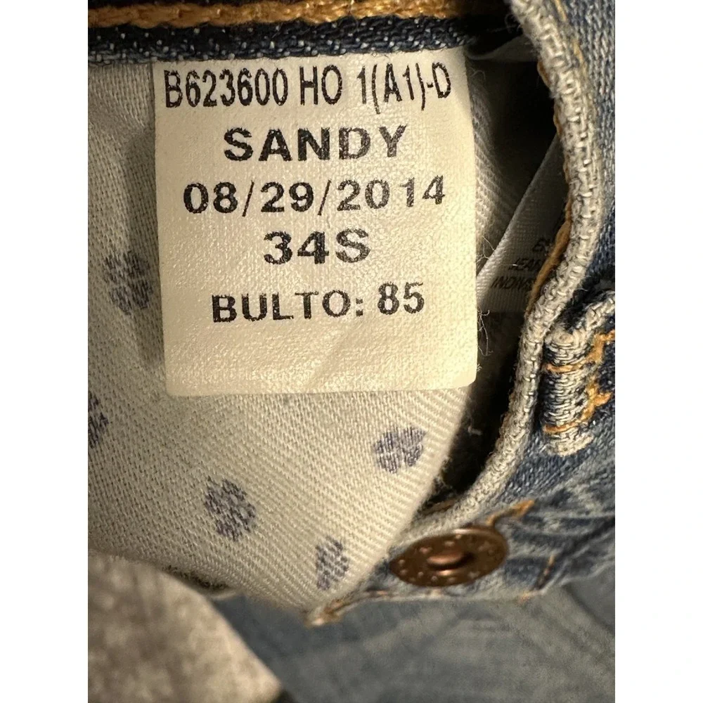 Lucky Brand 181 Relaxed Straight Jeans Men's 34x30 Blue Denim Pants Cotton